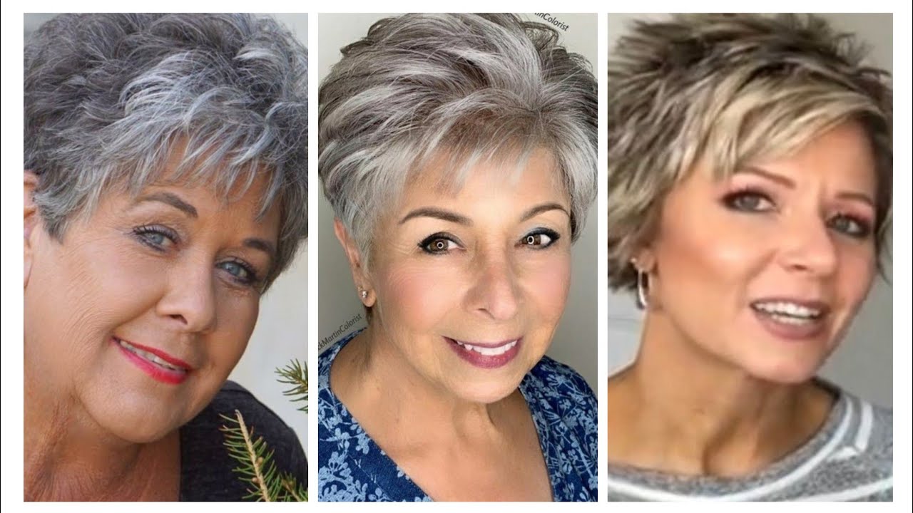 Medium-length haircuts offer versatility and manageability for women over 60.  These hairstyles are typically cut near or past the shoulde... | Instagram