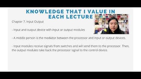 Reflection Video of Computer Architecture TMF 1214