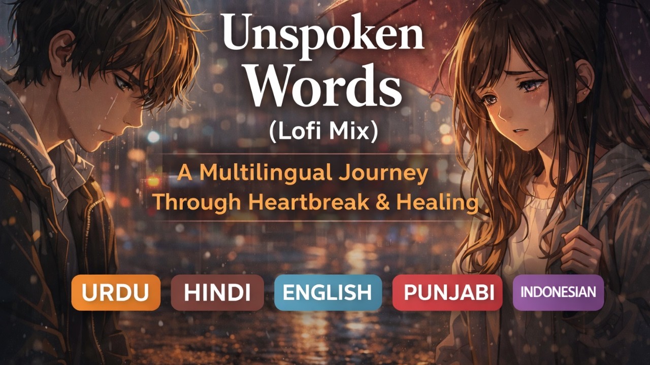Unspoken Words (Dhundhala) - Sad Lofi Mix | Heartbreak & Healing Music| 3 AM Aesthetic Midnight Vibe