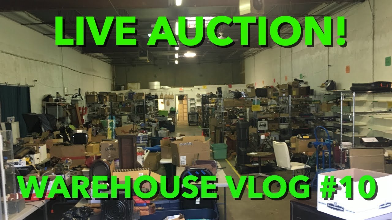 LIVE AUCTION! Warehouse Vlog 10 YouTube