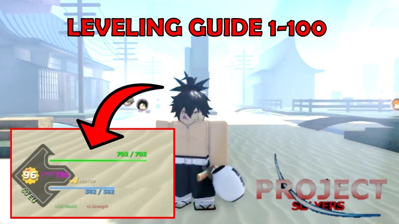 Roblox - Playing project slayer lvl Guide, gameplay