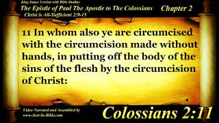 Colossians Chapter 2 - Bible Book - The Holy Bible Kjv Read Along Audiovideotext