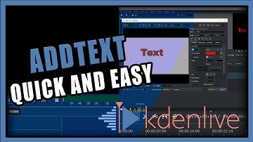 Kdenlive Tutorial: How To Insert Text In Kdenlive