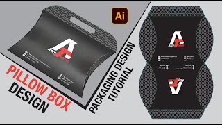 How to Design a Pillow Box with Handle DIY / Craft in Adobe Illustrator | Packaging Design
