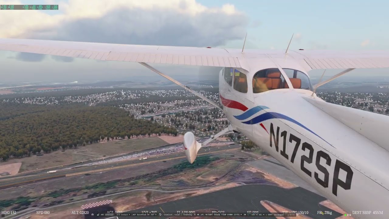 X-Plane 12 - Test C172 Default with RTX 5070 (1440p)