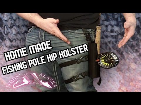 Home made Fishing Pole hip holster made from scraps. # (32) 