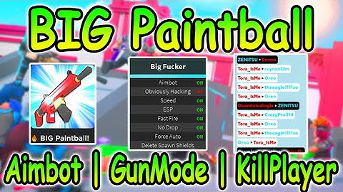 Roblox BIG Paintball Script - Aimbot | GunMode | KillPlayer 2022