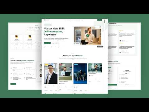 🚀 Educational Responsive Website Using Bootstrap, HTML, CSS & JavaScript | Free Source Code