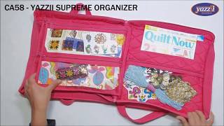 Yazzii Supreme Craft Organizer - Portable Storage & Tote Bag - Multipurpose  Storage Organizer for Quilting, Patchwork, Embroidery, Needlework