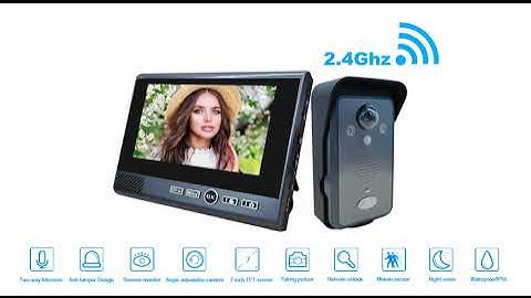 ANJIELOSMART 7-inch FHD wireless video intercom operation video