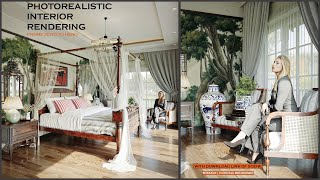 Interior Rendering Tutorial | Realistic Lighting corona | Rendering Tutorial