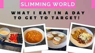 Slimming World What I eat in a day to get to target.  #slimmingworld #whatieatinaday #weightloss