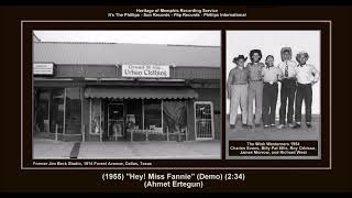 Video thumbnail of "*(1955) ''Hey! Miss Fannie'' (Demo) The Wink Westerners"