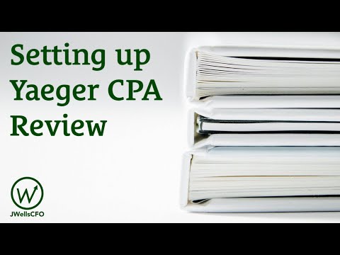 Yaeger CPA Review FAR setup