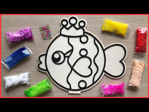 Video Tô màu bọt xốp slime sáng tạo con cá hề bằng gỗ -... - youtube