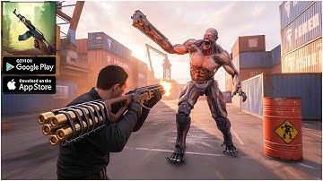 Zombie Harbor Offline FPS Android Gameplay Max Graphics Settings (Mobile Gameplay) - FPS Games