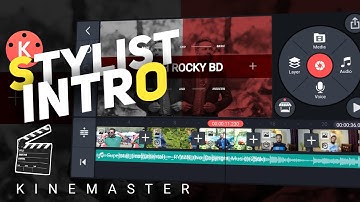How to Make Professional YouTube intro in KineMaster | Stylist slideshow intro