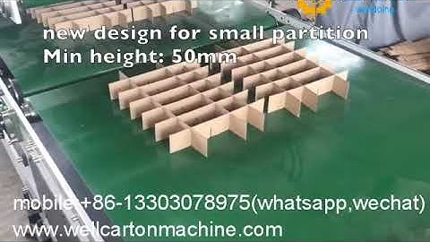 partition assembler machine for carton box