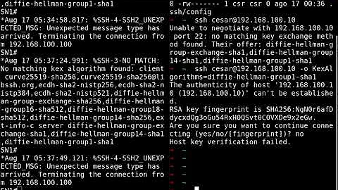 4- Error SSH "Unable to negotiate port 22: no matching key exchange method found" 2
