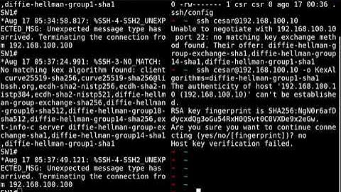 4- Error SSH "Unable to negotiate port 22: no matching key exchange method found" 2