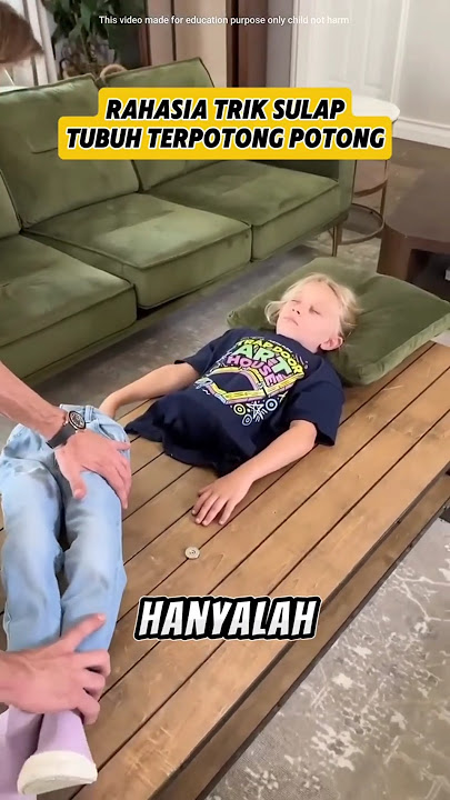 Rahasia sulap tubuh terpotong potong. #triksulap