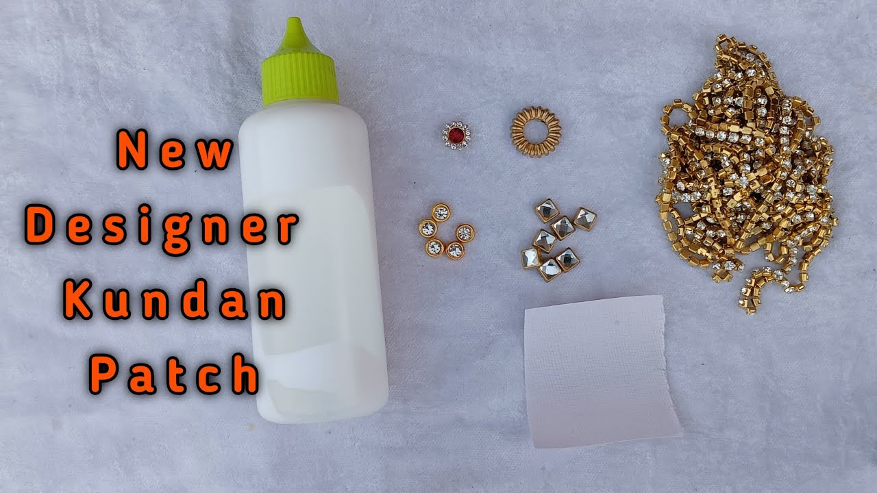 Designer Kundan Patch || Raw Material || Embroidery Patches || Hand Embroidery ||