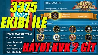 3375 Türk Kralliği Kvk2 İçi̇n Göç Alacak Haydi̇ Sende Gi̇t - 3374 De Geliyor - Rise Of Kingdoms