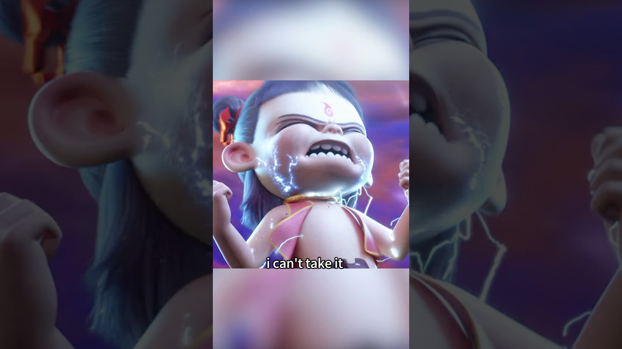 NeZha was cursed to suffer from a thunder calamity.#shorts #movie #cartoon