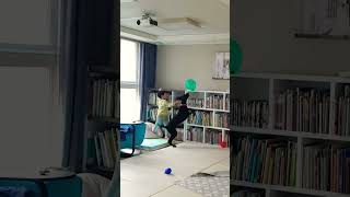 내일의 배구왕?? #아이와  #스탠다드푸들 #standard poodle  #대형견키우기   #풍선  #shorts