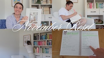 ☀️ NOVEMBER RESET ROUTINE | Cleaning Motivation, Monthly Planning, Budget, TBR + Book Review!