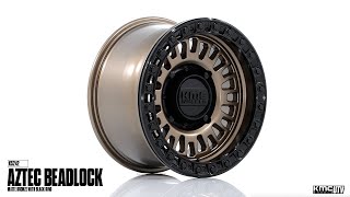 KMC UTV KS242 AZTEC UTV BEADLOCK | 15X8 | MATTE BRONZE WITH GLOSS BLACK RING