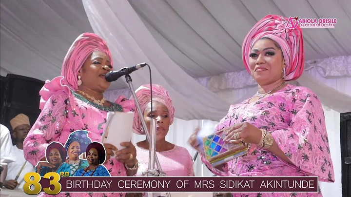 QUEEN OF WAKA, SALAWA ABENI PERFORMANCE AT THE 83RD BIRTHDAY OF MRS. SIDIKAT AKINTUNDE.