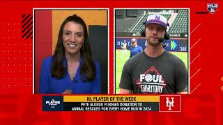 Pete Alonso on winning NL Player of the Week!