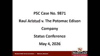 9871 - Aristud v Potomac Edison