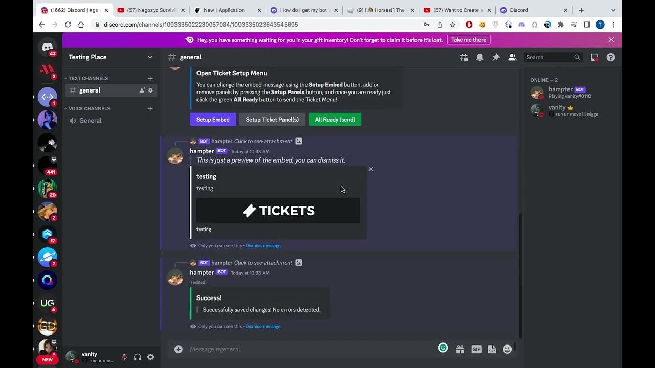 discord bot vanity0110 YouTube