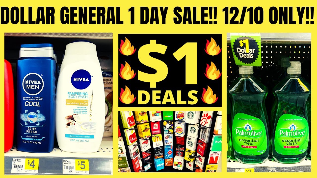 DOLLAR GENERAL ONE DAY SALE!! ALL DIGITAL DEALS!! FRIDAY DEC 10 ONLY
