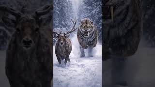 Smilodon: Ice Age Ka Silent Executioner #Smilodon #IceAge #Sabertooth #WildlifeShorts #PredatorFacts
