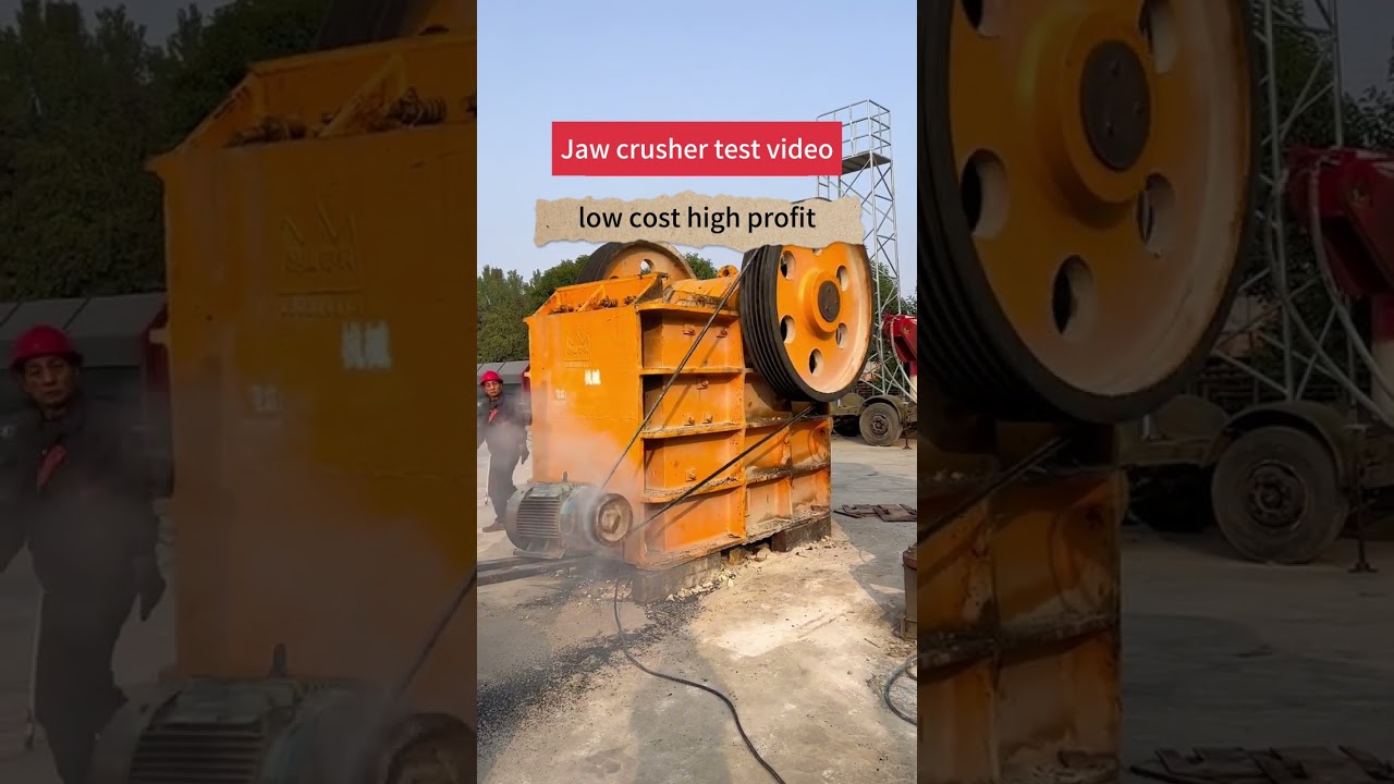 jaw crusher test video