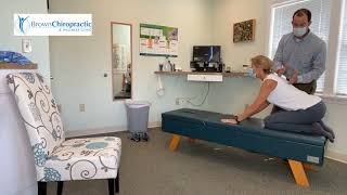 Sphinx stretch for upper back