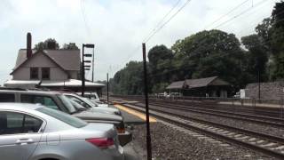 Amtrak Keystone Train 645 and SEPTA at Devon in HD