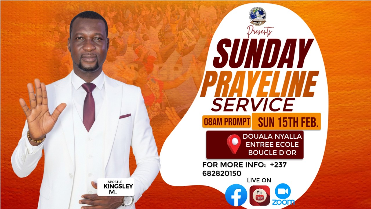 Happy Sunday People of GOD, Be Welcome to our SUNDAY PRAYER LINE SERVICE with Apostle KINGSLEY M.