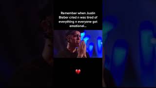 When Justin Bieber Cried On Stage And Everyone Got Emotional Tiktok holymxcann