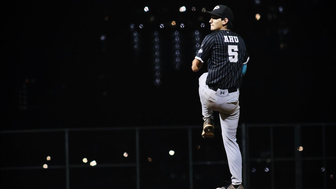 Austen Ahu (‘28) sitting 87 MPH at Sunday Night Baseball. Touched 88 twice. 