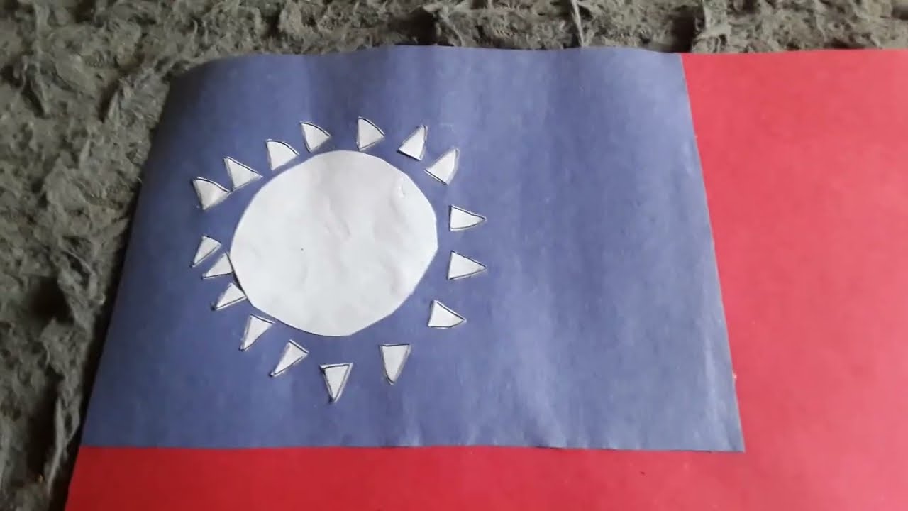 My Custom Paper Taiwan 🇹🇼 Flag Review
