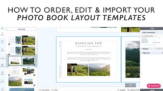 How to Order, Edit &amp; Import Photo Book Layout Templates | TRAVEL MAP CREATOR