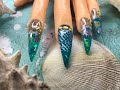 PolyGel Nail Tutorial. *  Sea Creatures* | Step by Step|.