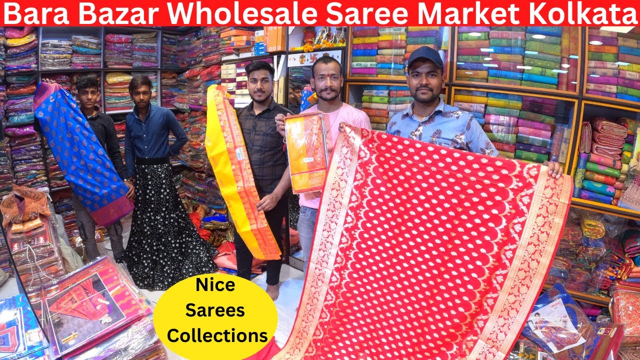 KOLKATA WHOLESALE SAREE MARKET / 2023 CHEAP AND BEST SAREES MANDI