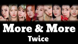 TWICE - MORE AND MORE Song  Lyrics | English Cover | Songs2Lyrics | music