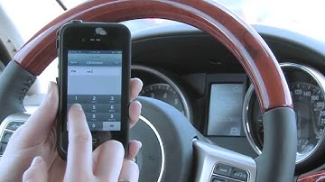 Pairing your iPhone to the uConnect via Bluetooth on the 730 Media system