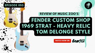 Review of Fender Custom Shop Tom DeLonge Style Strat from the Music Zoo!